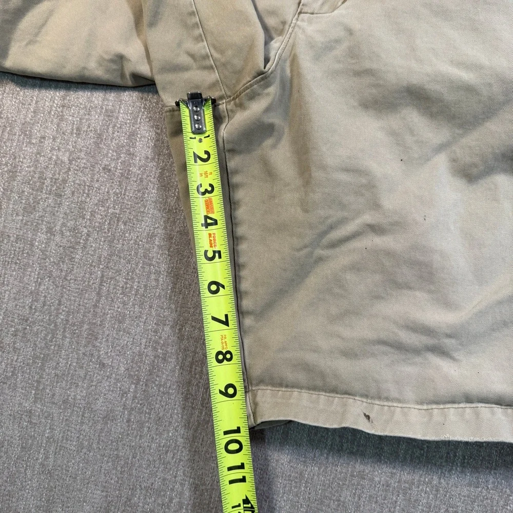 Banana Republic Mens Khaki Chino Shorts Size 38 Tan 100% Cotton Flat Front